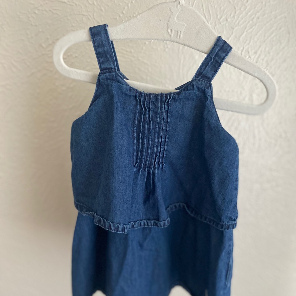 7 for all mankind summer denim dress & diaper cov